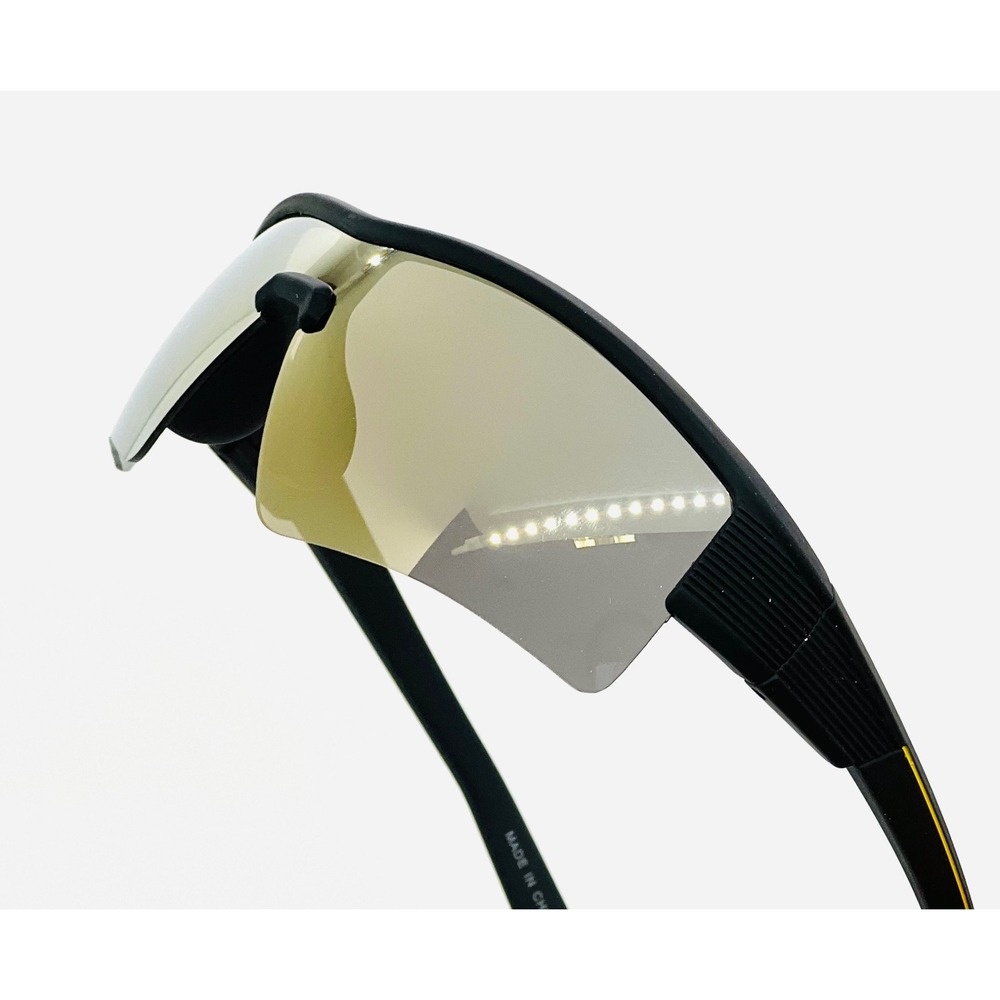 Sport Sunglasses Half Frame Gold Mirrored‎ Lens Cycling Running Glasses Lentes - Picture 4 of 5